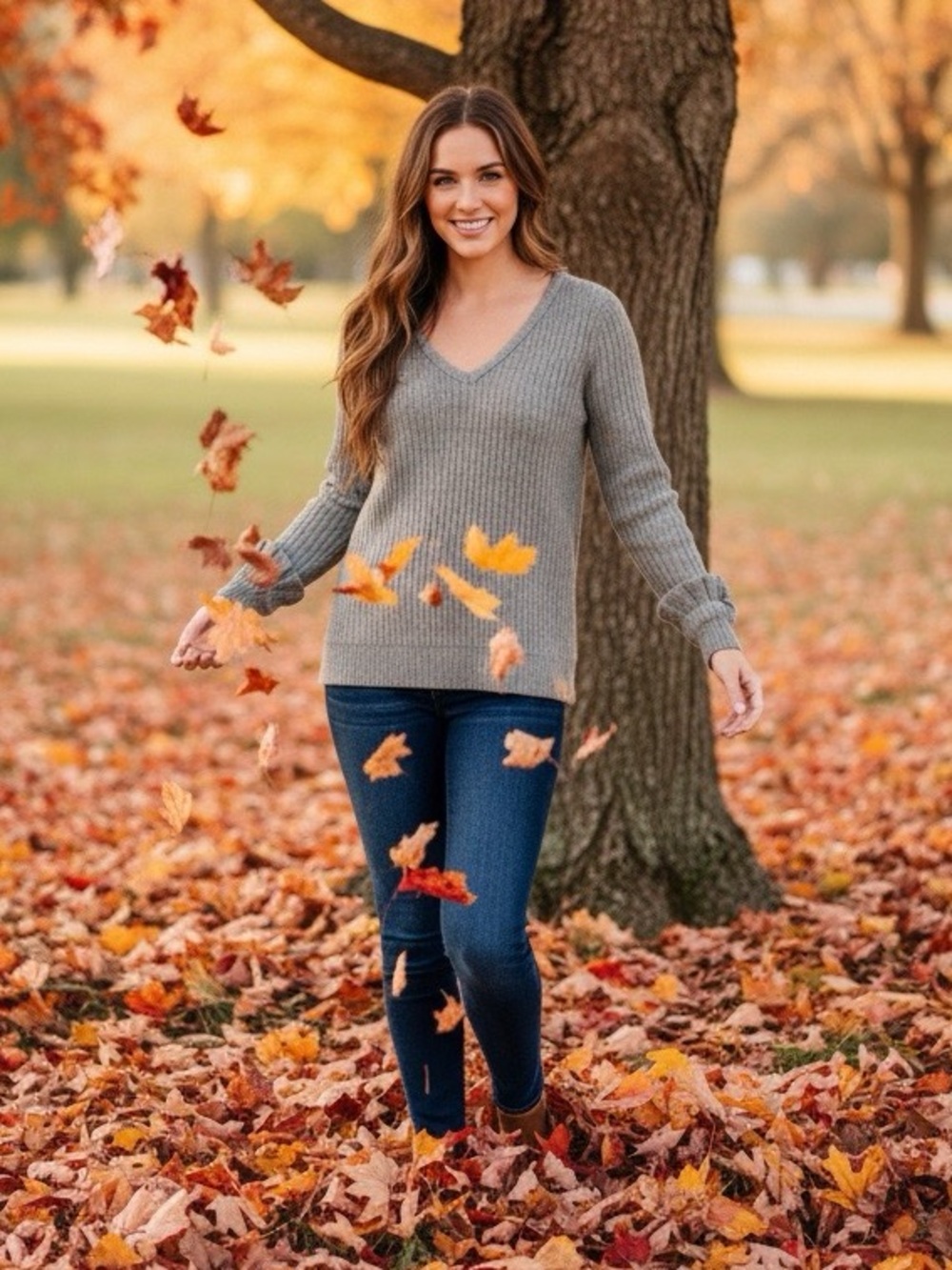 Chaser Waffle Knit Gray Sweater Size Medium